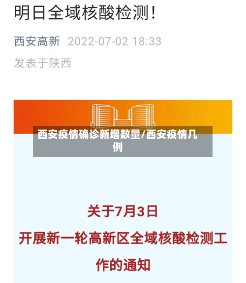西安疫情确诊新增数量/西安疫情几例