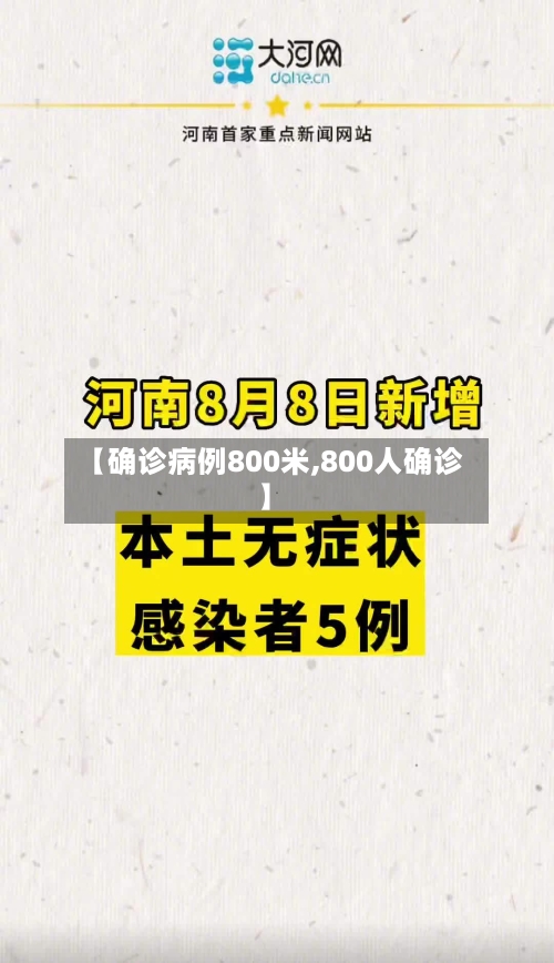 【确诊病例800米,800人确诊】