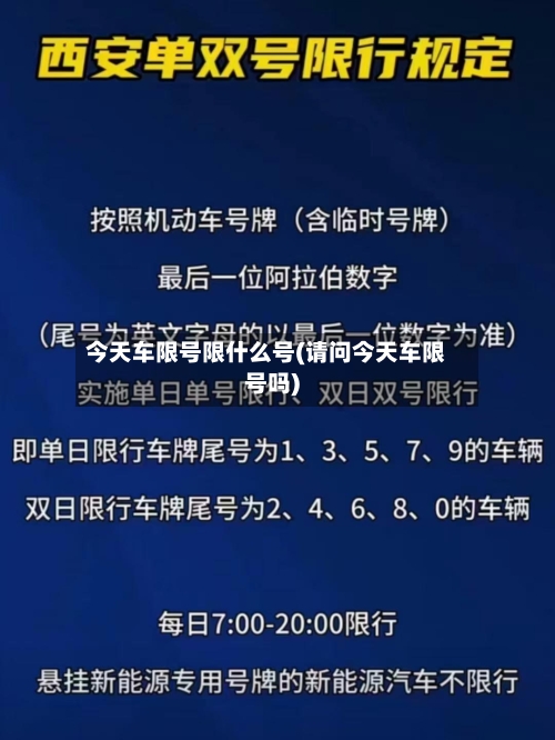 今天车限号限什么号(请问今天车限号吗)
