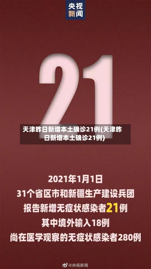 天津昨日新增本土确诊21例(天津昨日新增本土确诊21例)