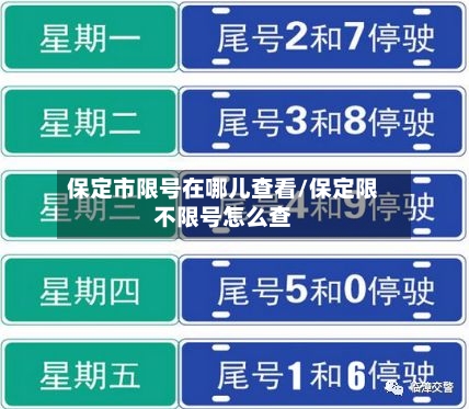 保定市限号在哪儿查看/保定限不限号怎么查