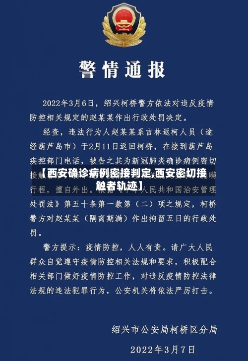 【西安确诊病例密接判定,西安密切接触者轨迹】