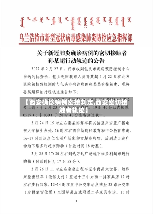 【西安确诊病例密接判定,西安密切接触者轨迹】