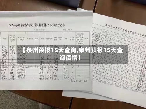 【泉州预报15天查询,泉州预报15天查询疫情】