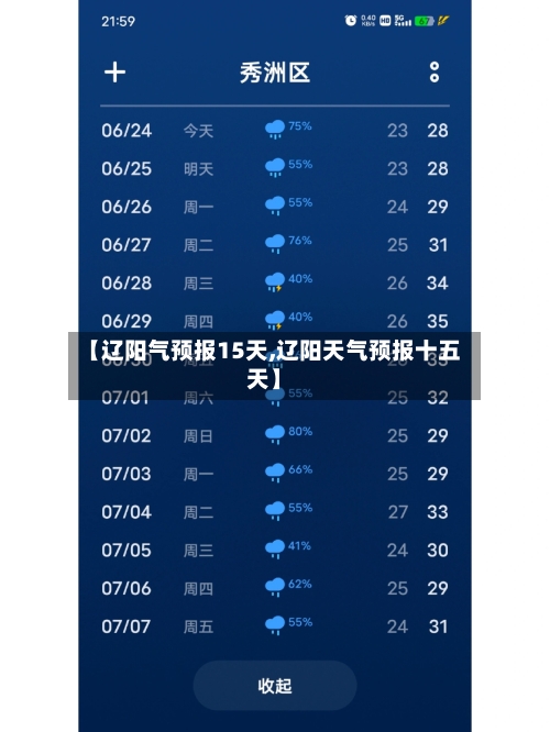 【辽阳气预报15天,辽阳天气预报十五天】