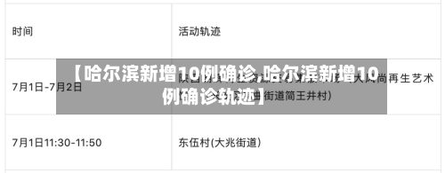 【哈尔滨新增10例确诊,哈尔滨新增10例确诊轨迹】