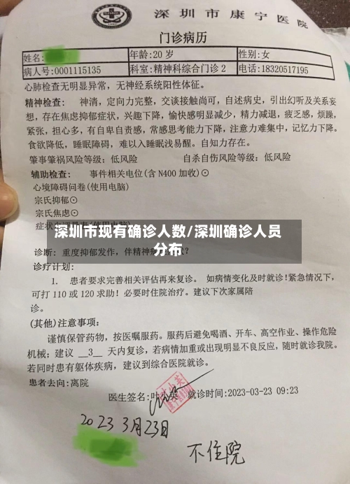 深圳市现有确诊人数/深圳确诊人员分布