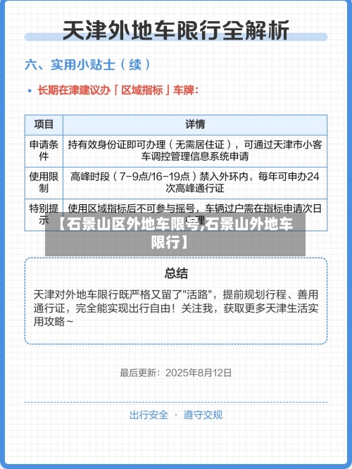 【石景山区外地车限号,石景山外地车限行】