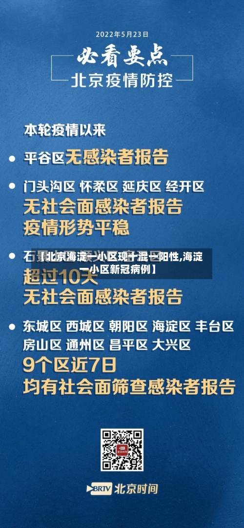 【北京海淀一小区现十混一阳性,海淀一小区新冠病例】