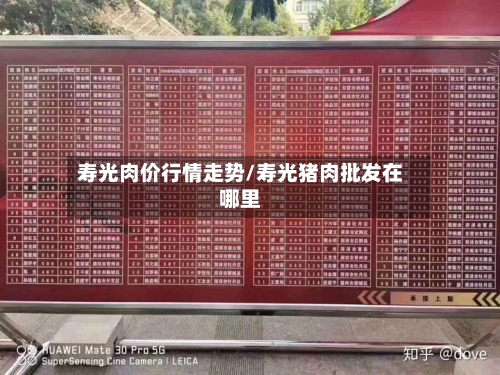 寿光肉价行情走势/寿光猪肉批发在哪里