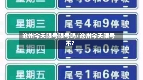 沧州今天限号限号吗/沧州今天限号不?