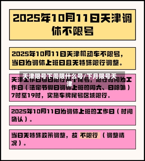 天津限号下周限什么号/下月限号天津