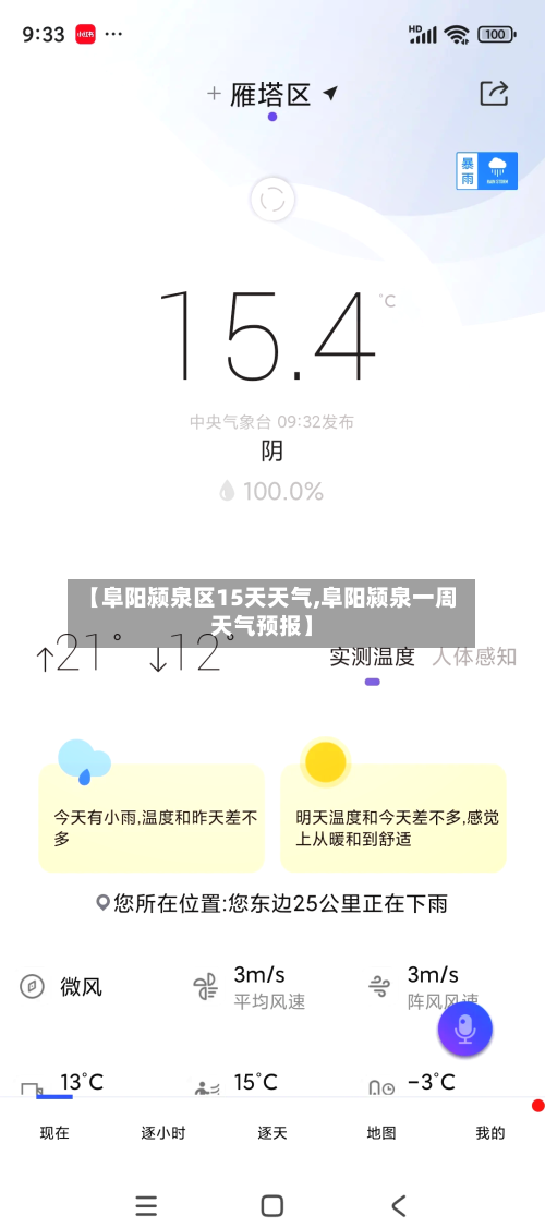【阜阳颍泉区15天天气,阜阳颍泉一周天气预报】