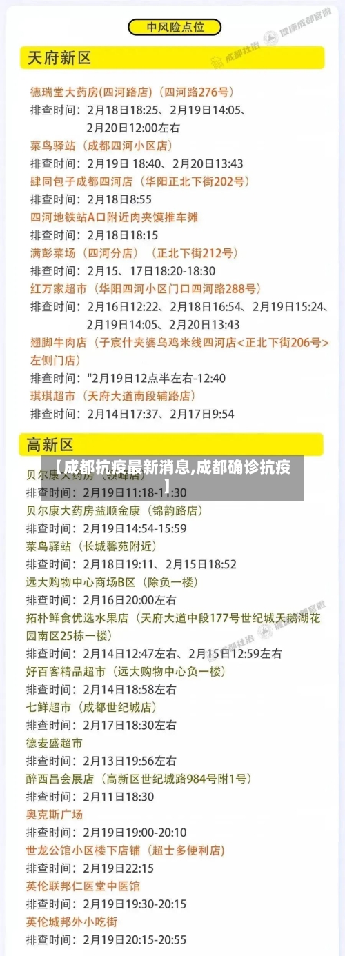 【成都抗疫最新消息,成都确诊抗疫】