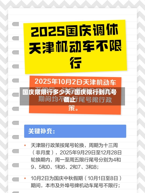 国庆限限行多少天/国庆限行到几号截止