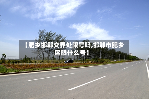【肥乡邯郸交界处限号吗,邯郸市肥乡区限什么号】