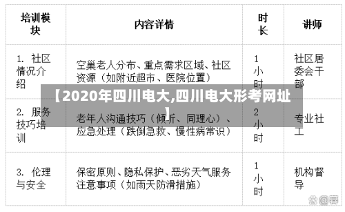 【2020年四川电大,四川电大形考网址】
