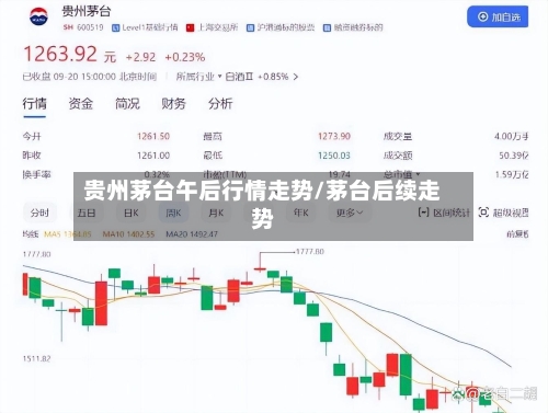 贵州茅台午后行情走势/茅台后续走势
