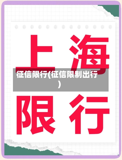 征信限行(征信限制出行)