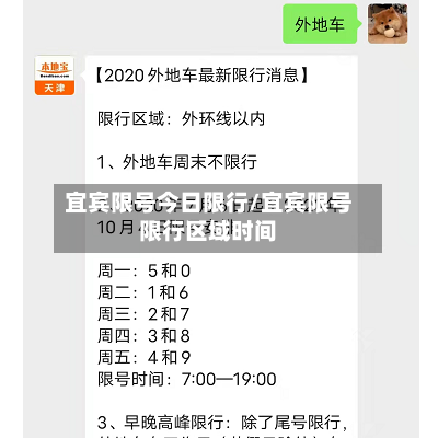 宜宾限号今日限行/宜宾限号限行区域时间