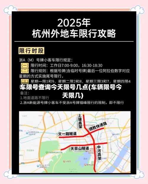 车限号查询今天限号几点(车辆限号今天限几)