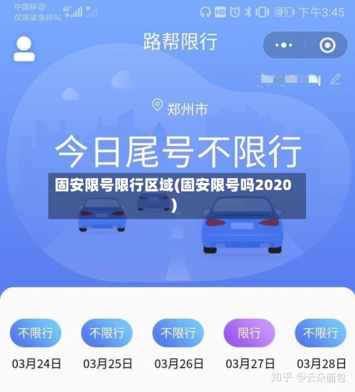 固安限号限行区域(固安限号吗2020)