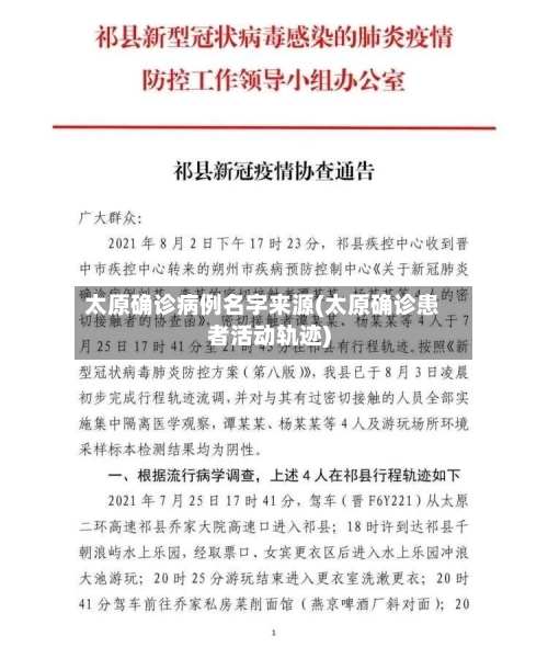 太原确诊病例名字来源(太原确诊患者活动轨迹)