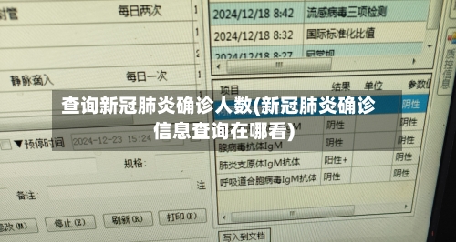 查询新冠肺炎确诊人数(新冠肺炎确诊信息查询在哪看)