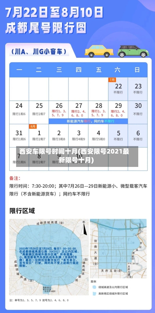 西安车限号时间十月(西安限号2021最新限号十月)