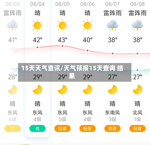 15天天气查讯/天气预报15天查询 结果