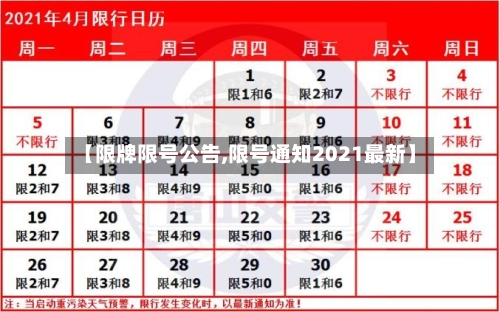 【限牌限号公告,限号通知2021最新】