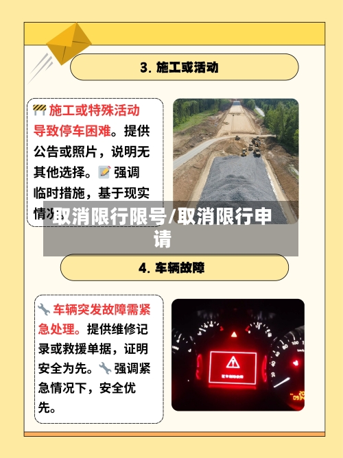 取消限行限号/取消限行申请
