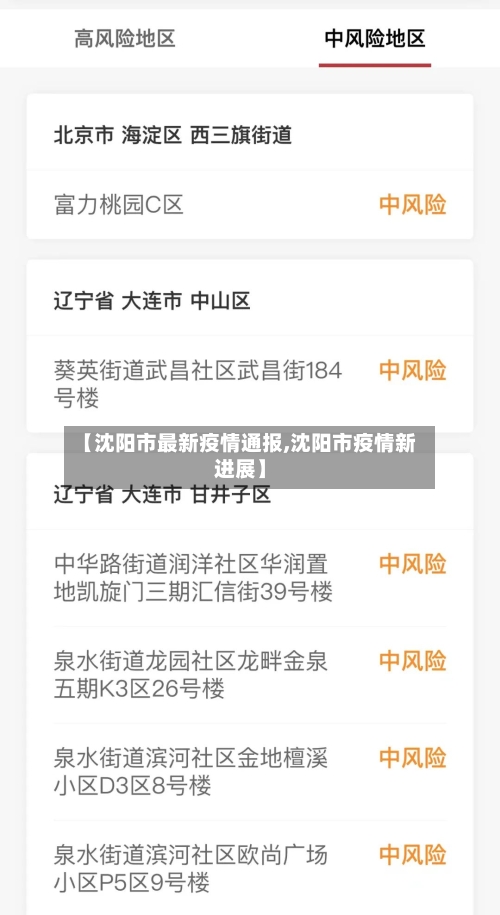 【沈阳市最新疫情通报,沈阳市疫情新进展】