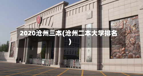 2020沧州三本(沧州二本大学排名)