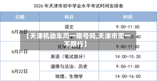 【天津机动车周一限号吗,天津市周一不限行】