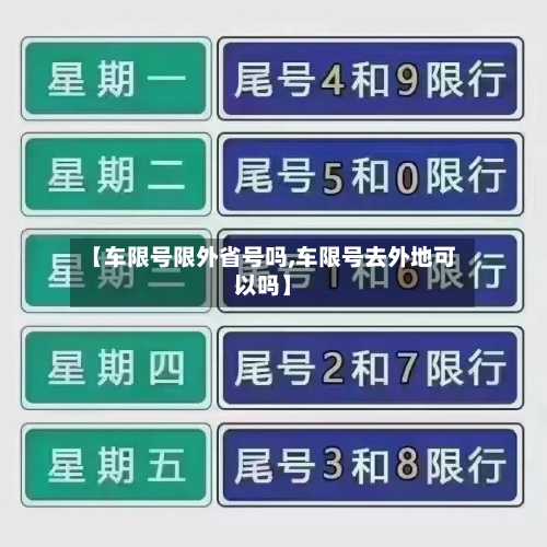 【车限号限外省号吗,车限号去外地可以吗】