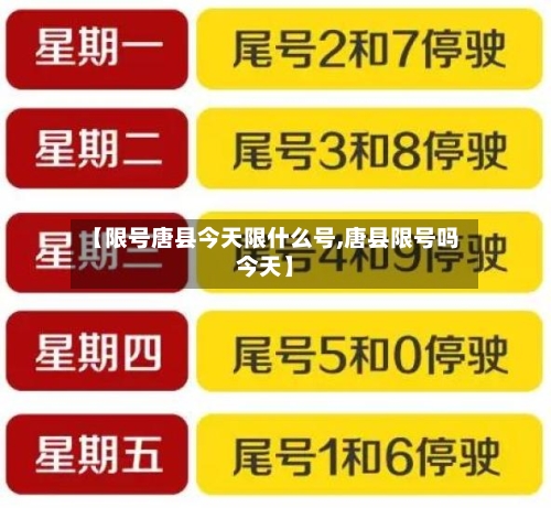 【限号唐县今天限什么号,唐县限号吗今天】