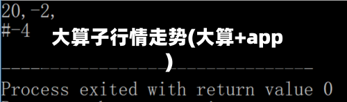 大算子行情走势(大算+app)