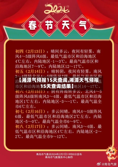 【湘潭气预报15天查询,湘潭天气预报15天查询结果】