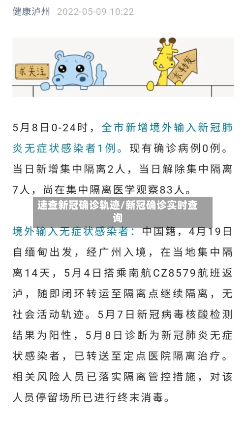 速查新冠确诊轨迹/新冠确诊实时查询