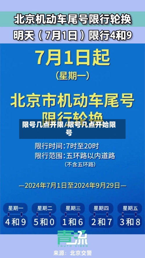 限号几点开限/限号几点开始限号