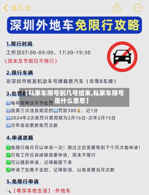 【私家车限号到几号结束,私家车限号是什么意思】