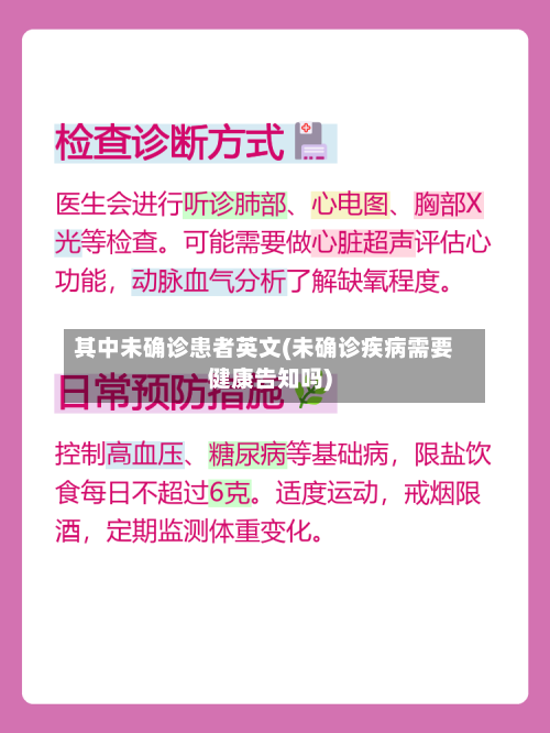 其中未确诊患者英文(未确诊疾病需要健康告知吗)