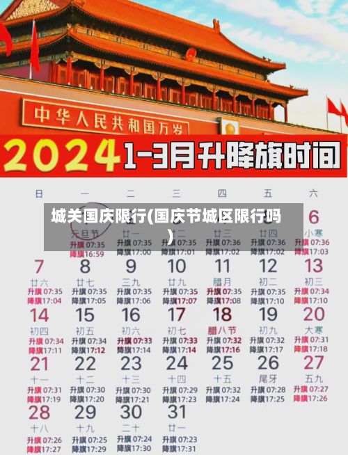 城关国庆限行(国庆节城区限行吗)