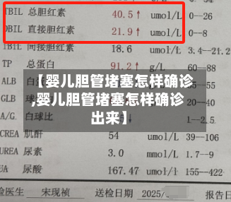 【婴儿胆管堵塞怎样确诊,婴儿胆管堵塞怎样确诊出来】