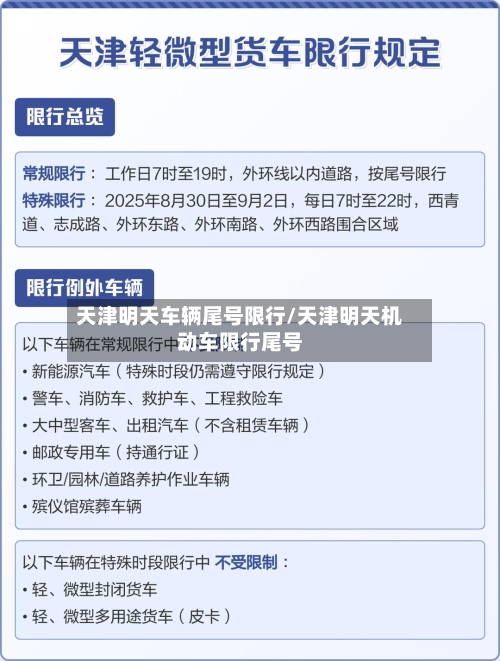 天津明天车辆尾号限行/天津明天机动车限行尾号