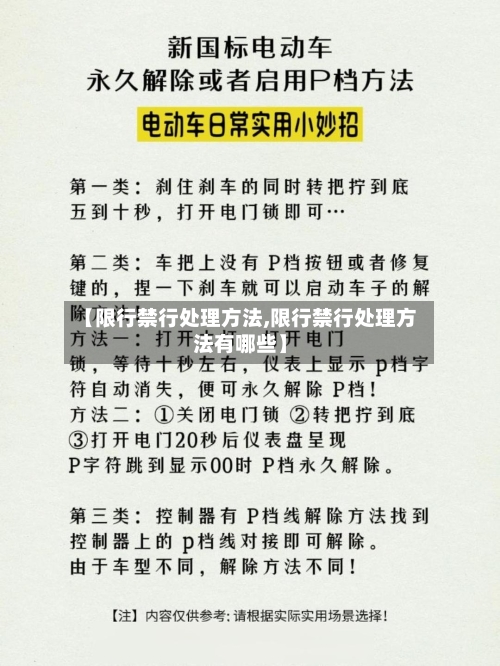 【限行禁行处理方法,限行禁行处理方法有哪些】