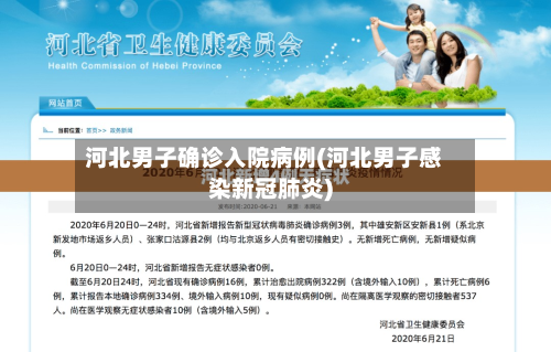 河北男子确诊入院病例(河北男子感染新冠肺炎)
