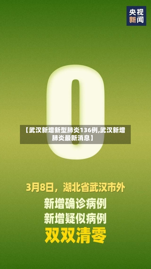 【武汉新增新型肺炎136例,武汉新增肺炎最新消息】
