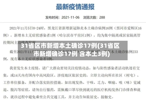 31省区市新增本土确诊17例(31省区市新增确诊17例 含本土3例)